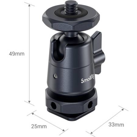 SmallRig 2948B - 2x mini głowica, wymiary